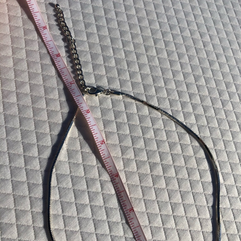 Silver Colored Statement Piece Necklace - image 5